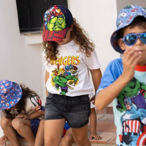 Børne Kortærmet T-shirt Marvel Hvid 8 år