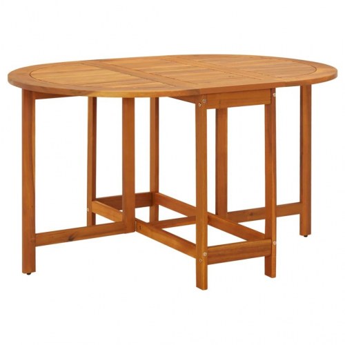 Havebord klapbord 130 × 90 × 72 cm i massivt akacietræ