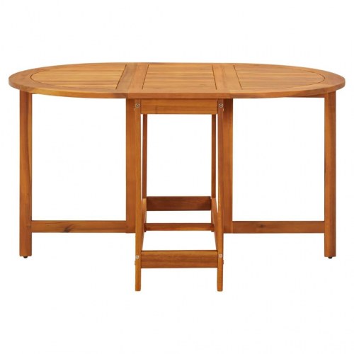 Havebord klapbord 130 × 90 × 72 cm i massivt akacietræ