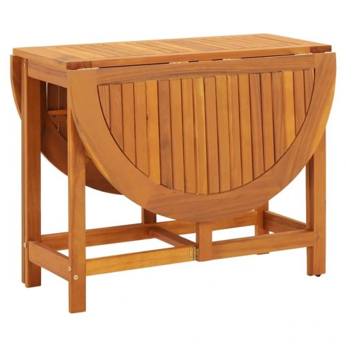 Havebord klapbord 130 × 90 × 72 cm i massivt akacietræ