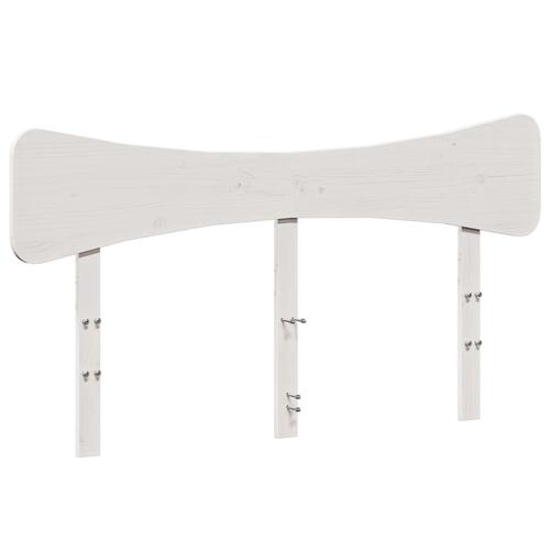 Sengegavl 160 cm massivt fyrretræ hvid