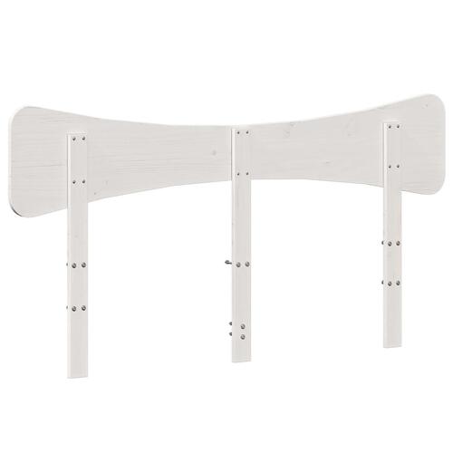 Sengegavl 160 cm massivt fyrretræ hvid