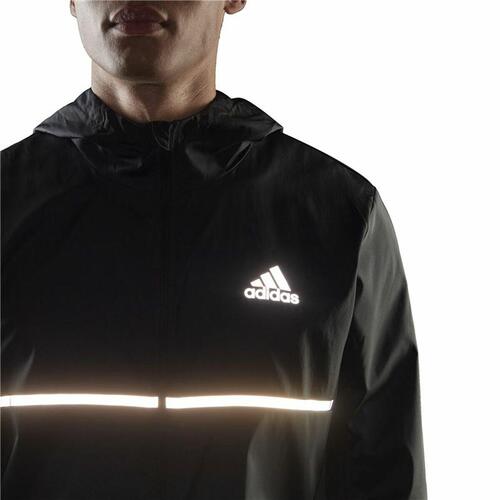 Sportsjakke til Mænd Adidas Own the Run Sort L