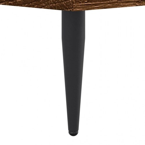 Sengeramme 120×190 cm i brunt egetræ-look - konstrueret træ uden madras