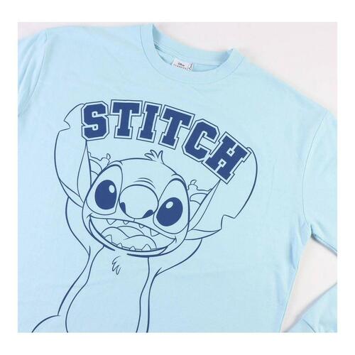 Nattøj Stitch Dame Lyseblå L