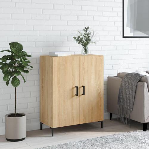 Skænk 69,5x34x90 cm konstrueret træ sonoma-eg