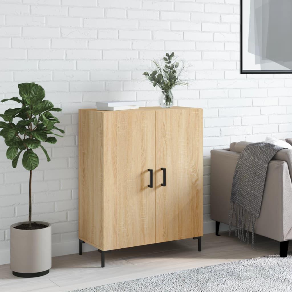 Skænk 69,5x34x90 cm konstrueret træ sonoma-eg