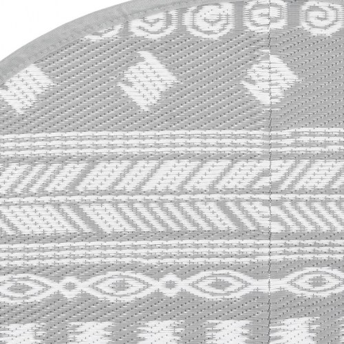 Udendørs gulvtæppe ARAKIL Ø160 cm PP grå