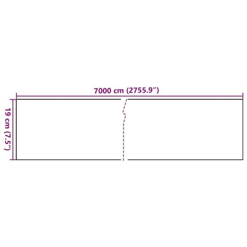 Haveskærm 70x0,19 m PVC grå