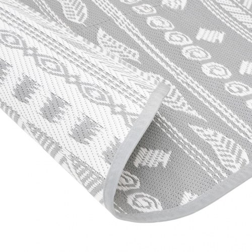 Udendørs gulvtæppe ARAKIL Ø160 cm PP grå