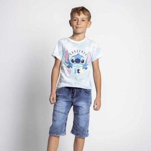 Børne Kortærmet T-shirt Stitch Multifarvet 8 år
