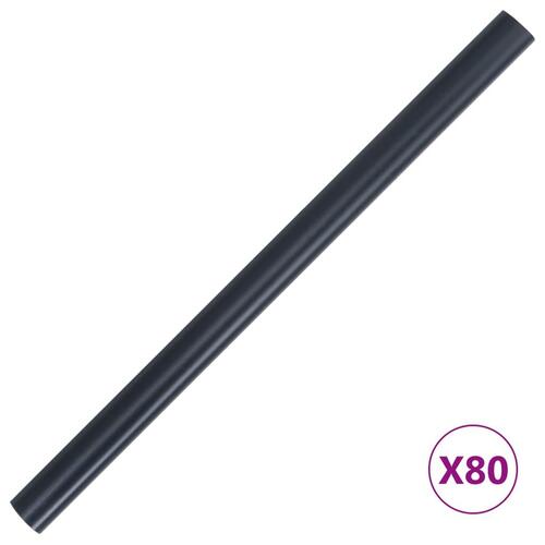 Haveskærm 35x0,19 m 4 stk. PVC mat mørkegrå