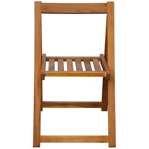 Foldbare havestole 2 stk. massivt akacietræ brun
