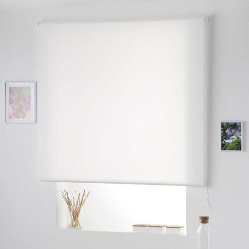 Gennemsigtigt rullegardin Naturals Hvid 180 x 250 cm