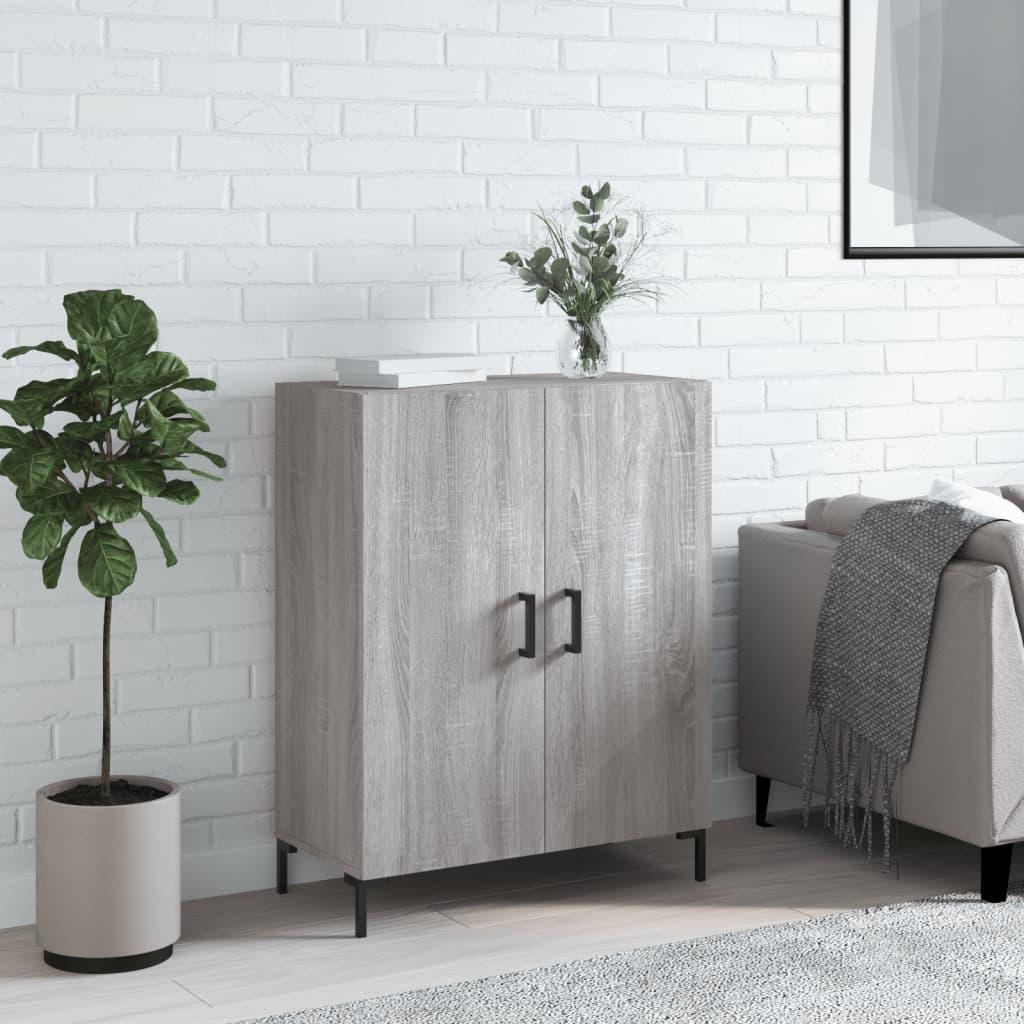 Skænk 69,5x34x90 cm konstrueret træ grå sonoma-eg