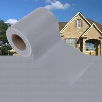 Haveskærm 35x0,19 m PVC mat lysegrå
