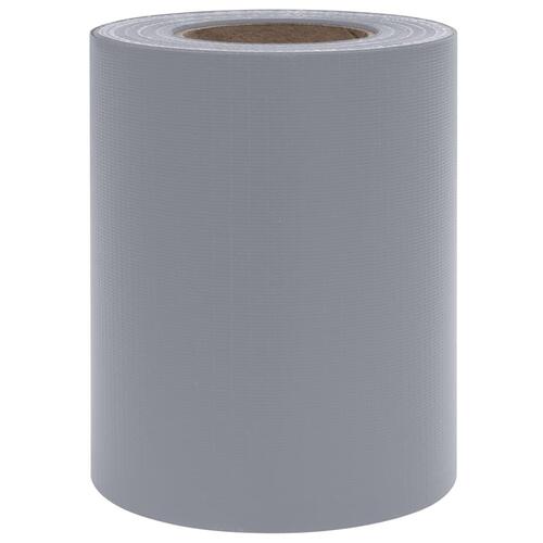 Haveskærm 35x0,19 m PVC mat lysegrå