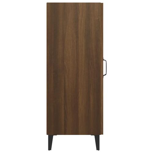 Skænk 34,5x34x90 cm konstrueret træ brun egetræsfarve