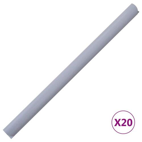 Haveskærm 35x0,19 m PVC mat lysegrå