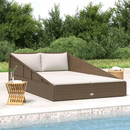 Solseng 110x200 cm polyrattan brun
