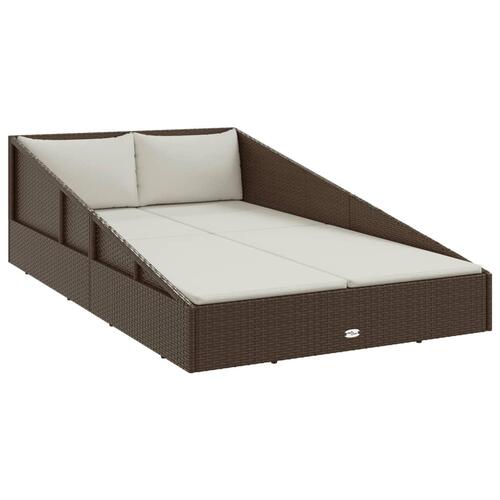 Solseng 110x200 cm polyrattan brun