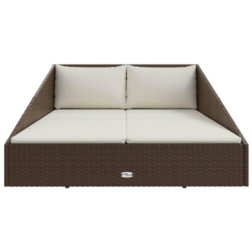 Solseng 110x200 cm polyrattan brun