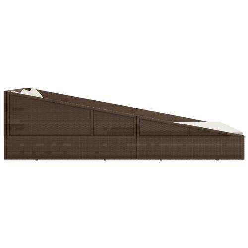 Solseng 110x200 cm polyrattan brun