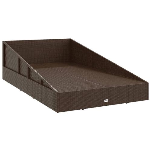 Solseng 110x200 cm polyrattan brun