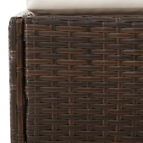Solseng 110x200 cm polyrattan brun