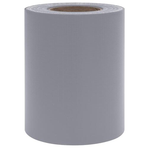Haveskærm 35x0,19 m 4 stk. PVC mat lysegrå
