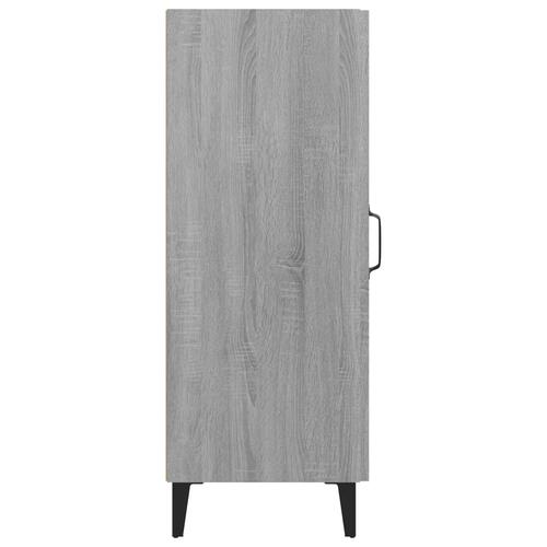 Skænk 34,5x34x90 cm konstrueret træ grå sonoma-eg