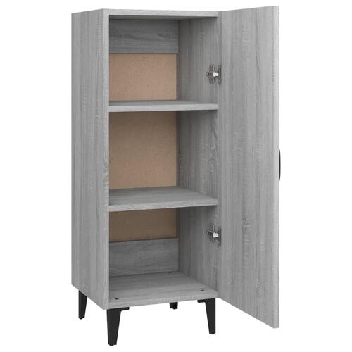 Skænk 34,5x34x90 cm konstrueret træ grå sonoma-eg
