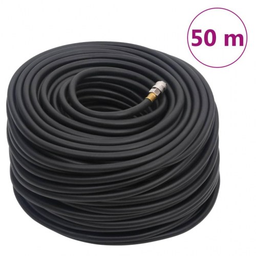 Hybrid trykluftslange 50 m - gummi/PVC, sort 3/8" kobling