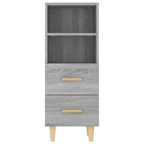 Skænk 34,5x34x90 cm konstrueret træ grå sonoma-eg