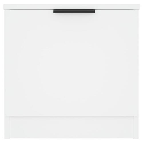 Sengebord 40x39x40 cm hvid