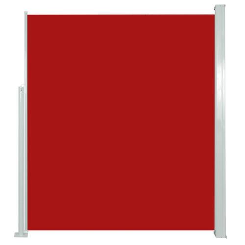 Sammenrullelig sidemarkise til terrassen 160 x 300 cm rød