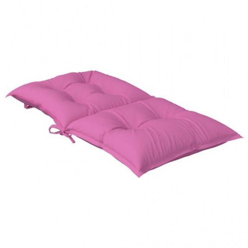 Stolehynder m. lav ryg 6 stk. 100x50x7 cm stof pink