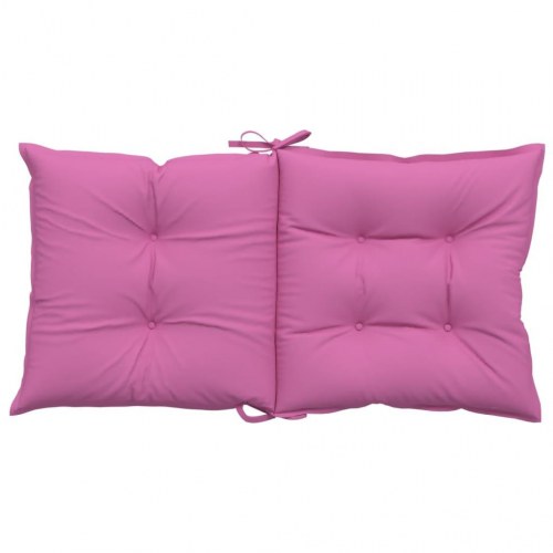 Stolehynder m. lav ryg 6 stk. 100x50x7 cm stof pink