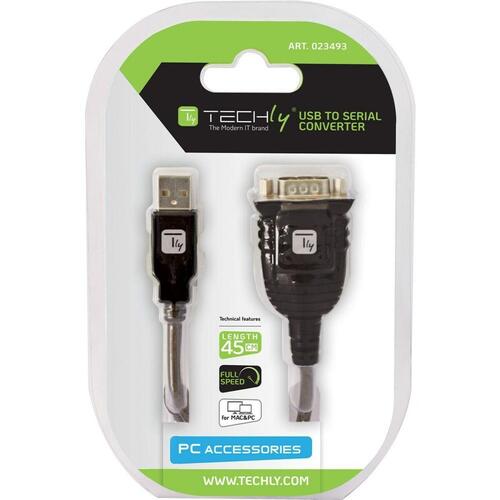 Techly USB til serieport-adapter IDATA USB-SER-2T, 45 cm