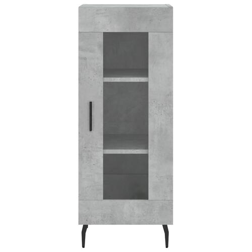 Skab 34,5x34x180 cm konstrueret træ betongrå