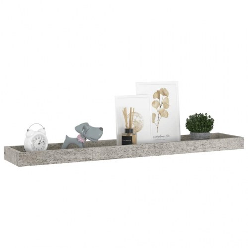 Svævehylder 4 stk. 80x15x4 cm MDF betongrå