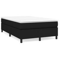 Kontinentalseng med madras 120x190 cm stof sort