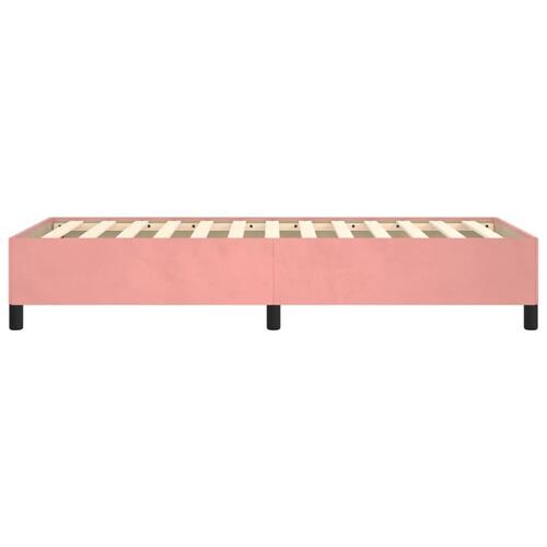 Sengeramme 100x200 cm fløjl pink