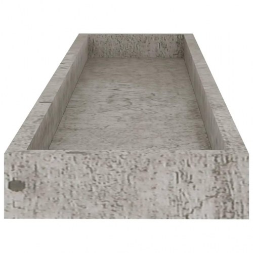 Svævehylder 4 stk. 80x15x4 cm MDF betongrå