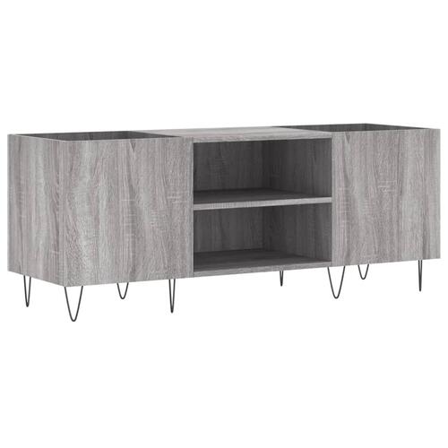 Vinylskab 121x38x48 cm konstrueret træ grå sonoma-eg
