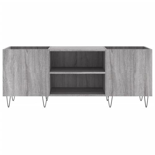 Vinylskab 121x38x48 cm konstrueret træ grå sonoma-eg