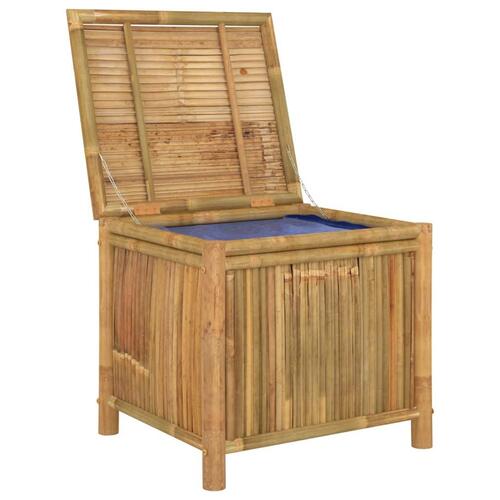 Opbevaringskasse til haven 60x52x55 cm bambus