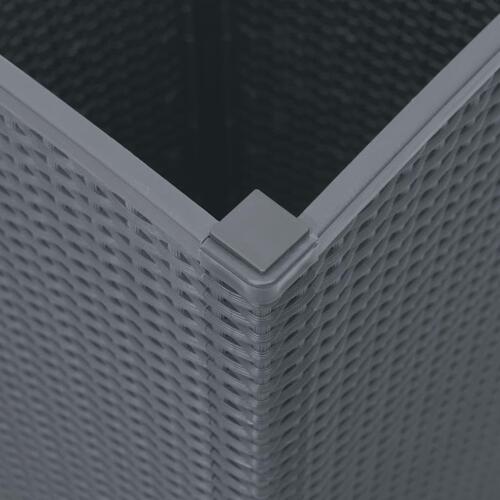 Plantekurve 2 stk. 32,5x32,5x57 cm PP blågrå