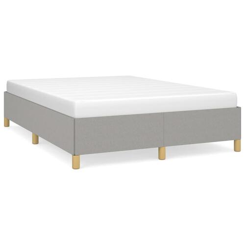 Sengeramme uden madras 140x190 cm stof lysegrå