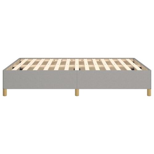 Sengeramme uden madras 140x190 cm stof lysegrå